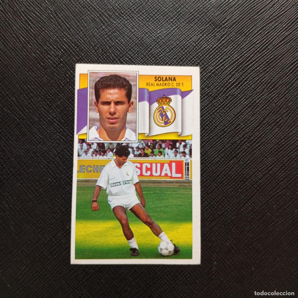 Football Stickers: SOLANA REAL MADRID ESTE 1990 1991 CROMO FUTBOL LIGA 90 91 - DESPEGADO - A37 PG307