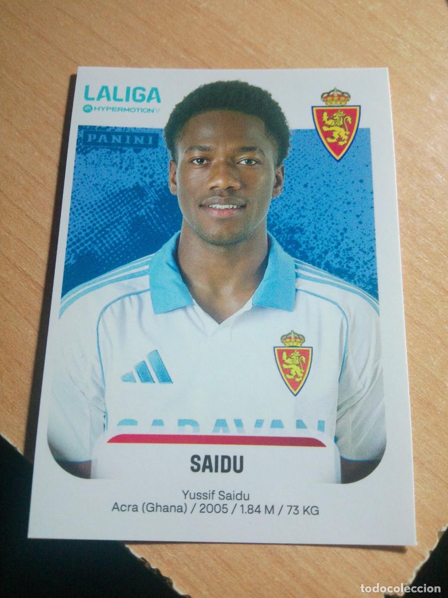 Figurine di Calcio: 408 A SAIDU DEL ZARAGOZA 2&ordf; DIVISION HYPERMOTION 25 26 PANINI 2025 2026