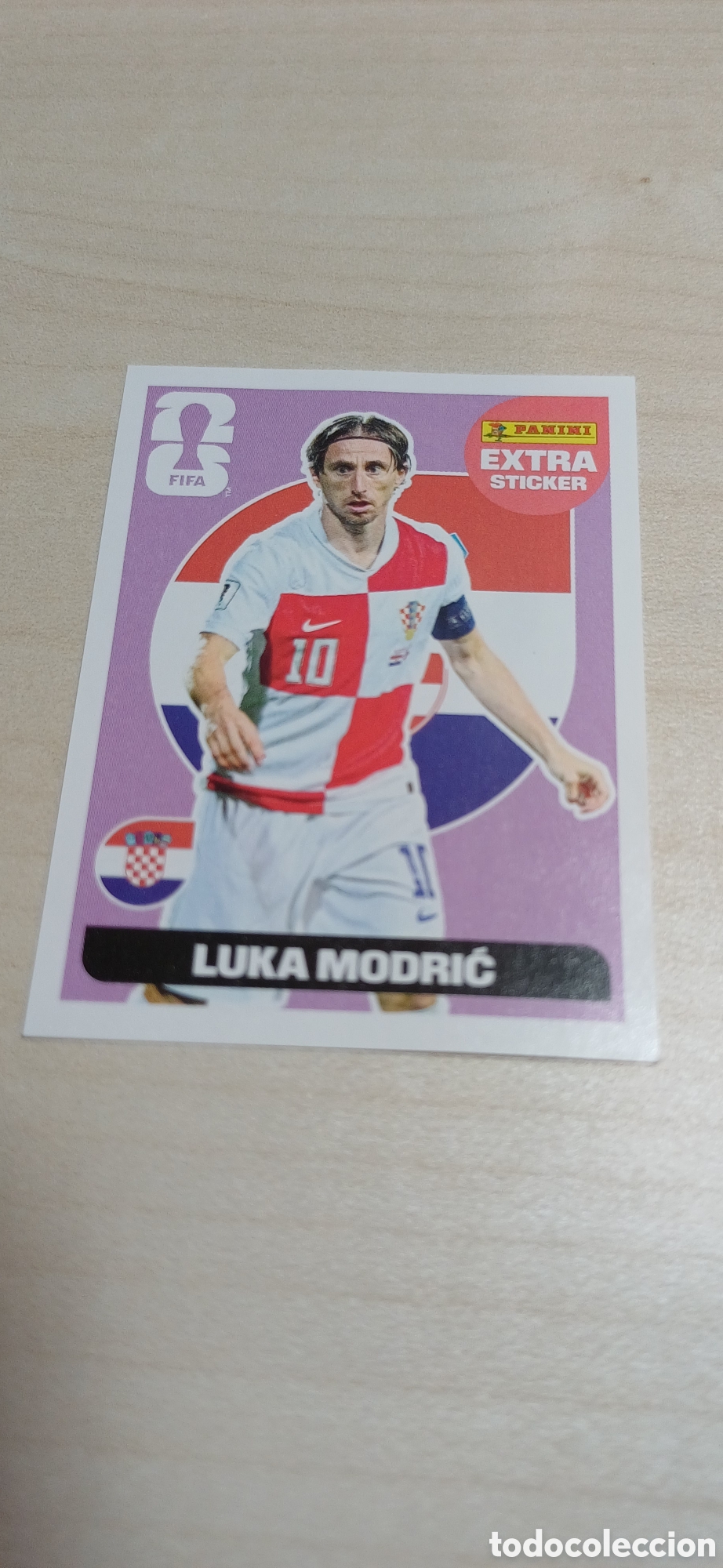 Cromos de f&uacute;tbol: Luca Modric Sticker Violeta Mundial 2026