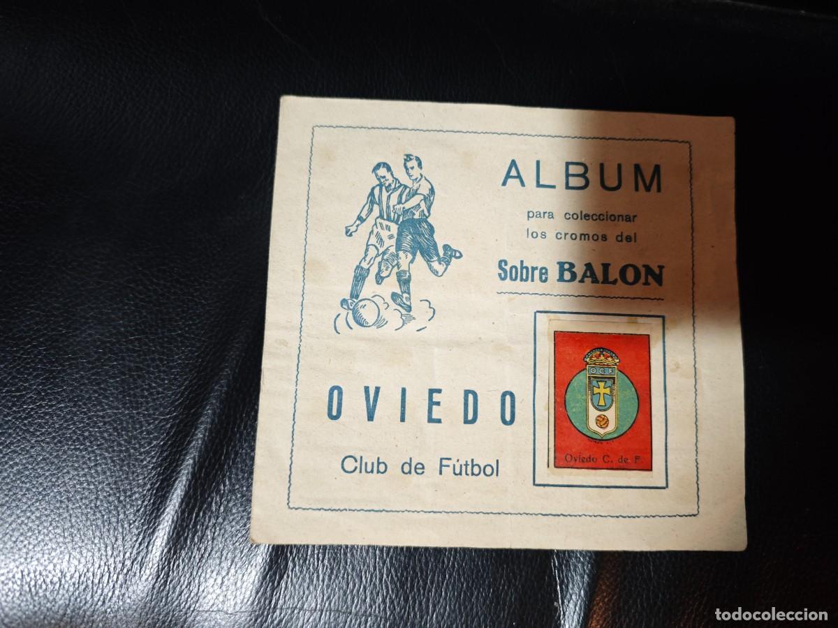 Football Stickers: Album de cromos futbol real Oviedo sobre Bal&oacute;n