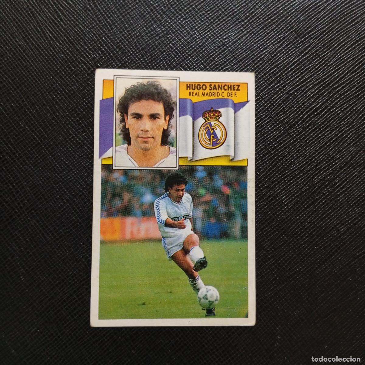 Cromos de f&uacute;tbol: HUGO SANCHEZ REAL MADRID ESTE 1990 1991 CROMO FUTBOL LIGA 90 91 - LEVISIMO DESPEGADO - A37 PG316