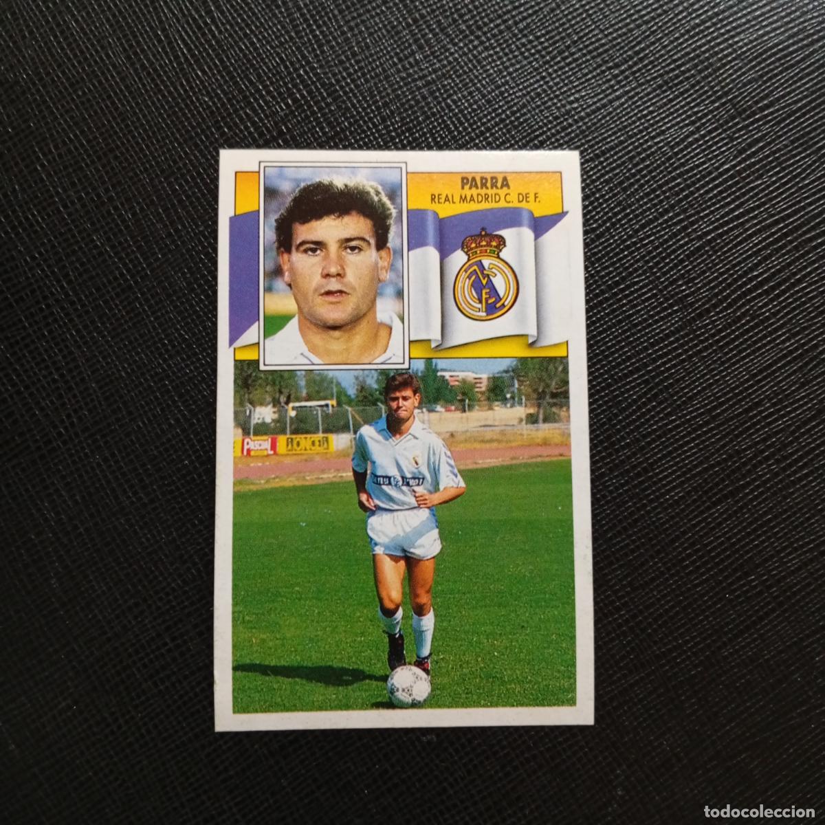 Cromos de f&uacute;tbol: PARRA REAL MADRID ESTE 1990 1991 CROMO FUTBOL LIGA 90 91 - DESPEGADO - A37 PG316