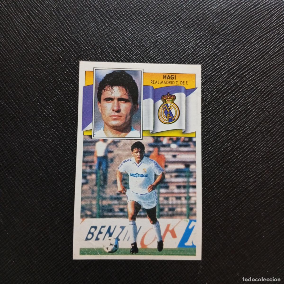 Cromos de f&uacute;tbol: HAGI REAL MADRID ESTE 1990 1991 CROMO FUTBOL LIGA 90 91 - DESPEGADO - A37 PG325