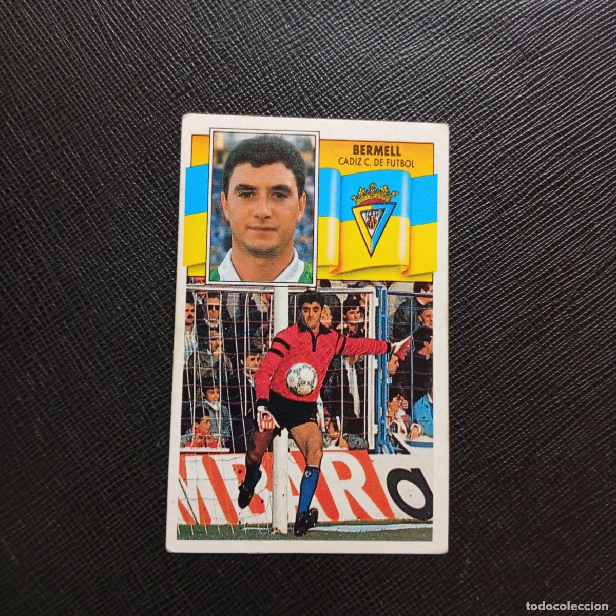 Cromos de f&uacute;tbol: BERMELL CADIZ ESTE 1990 1991 CROMO FUTBOL LIGA 90 91 - DESPEGADO - A37 PG325