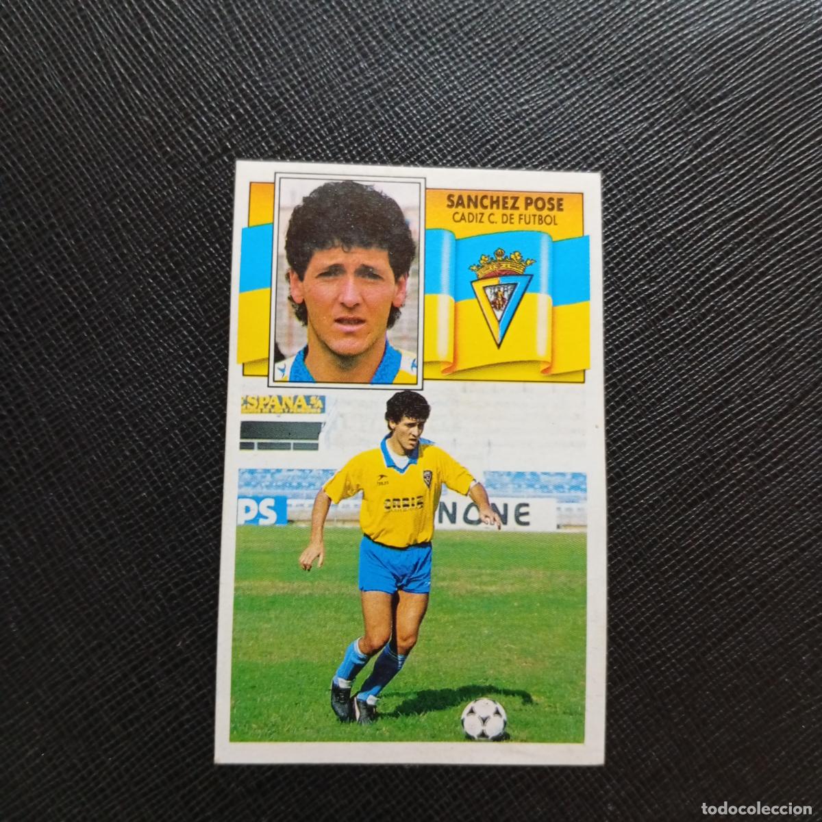 Cromos de f&uacute;tbol: SANCHEZ POSE CADIZ ESTE 1990 1991 CROMO FUTBOL LIGA 90 91 - DESPEGADO - A37 PG334
