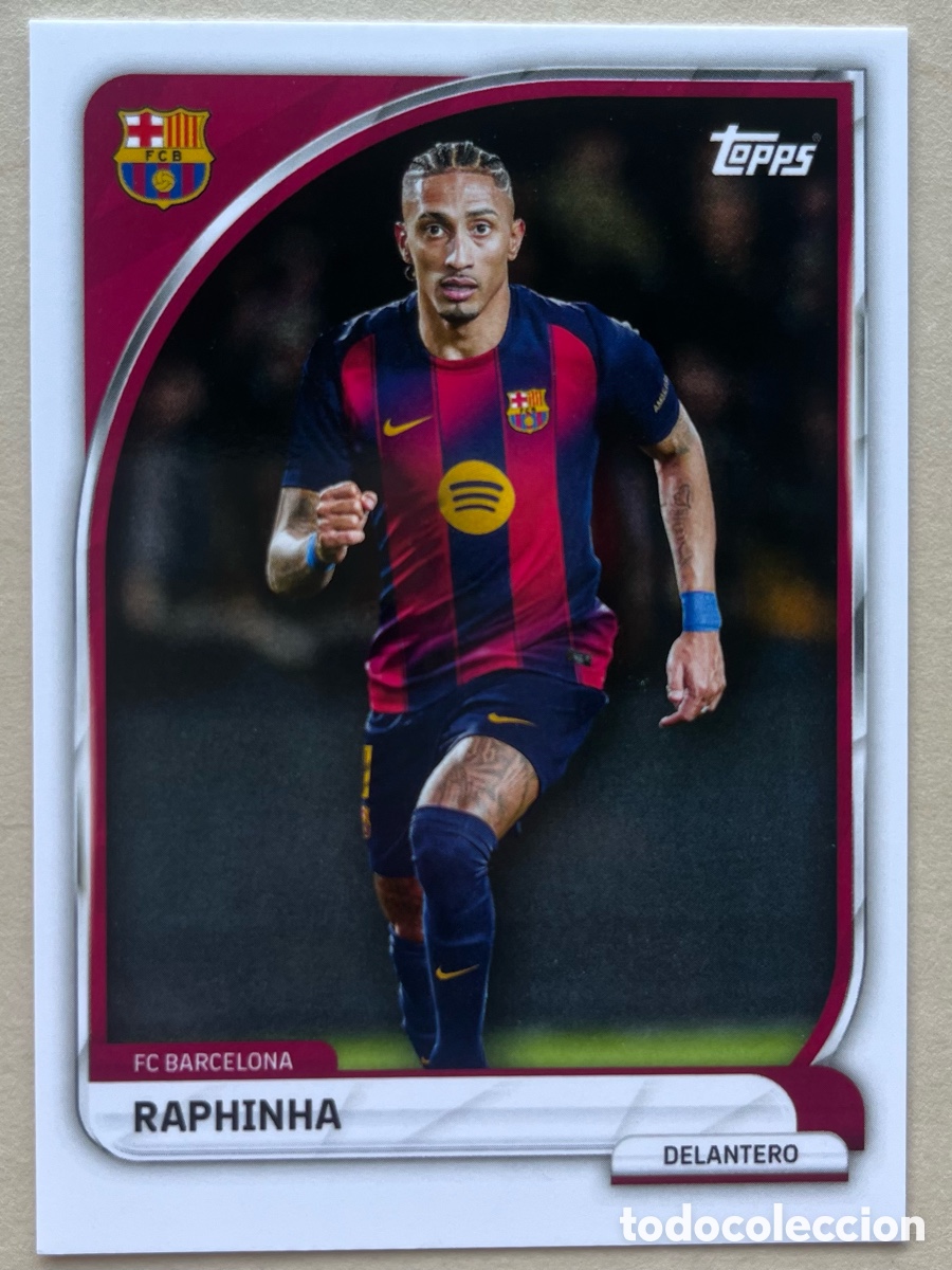 Cromos de f&uacute;tbol: Raphinha FC Barcelona Topps Tin 2025-26