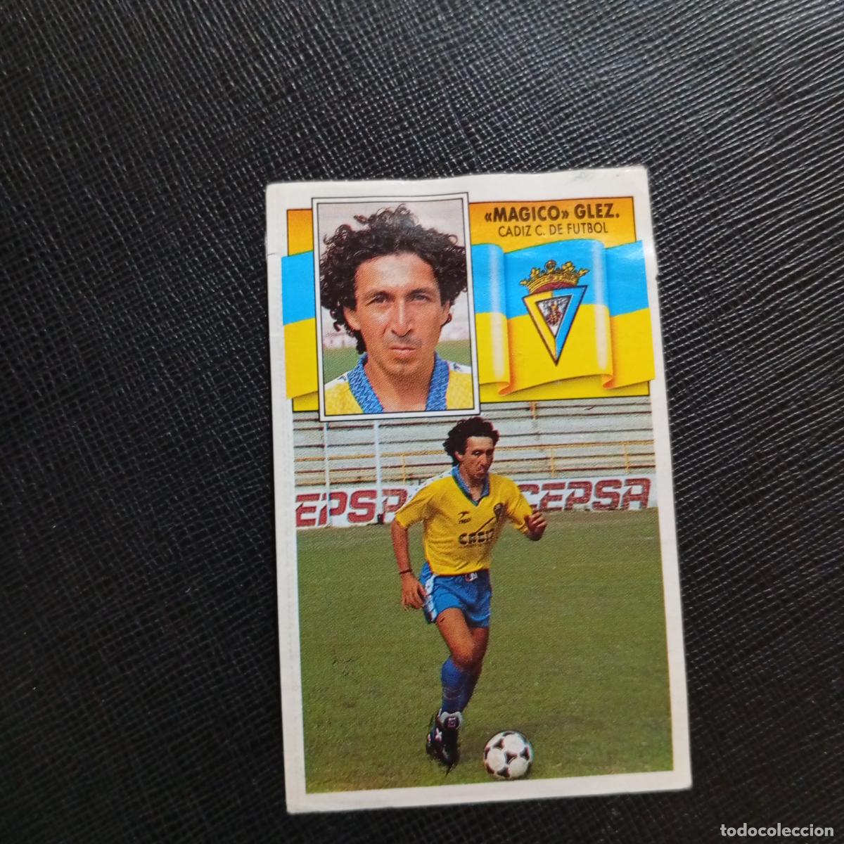 Cromos de f&uacute;tbol: MAGICO GONZALEZ CADIZ ESTE 1990 1991 CROMO FUTBOL LIGA 90 91 - DESPEGADO - A37 PG334