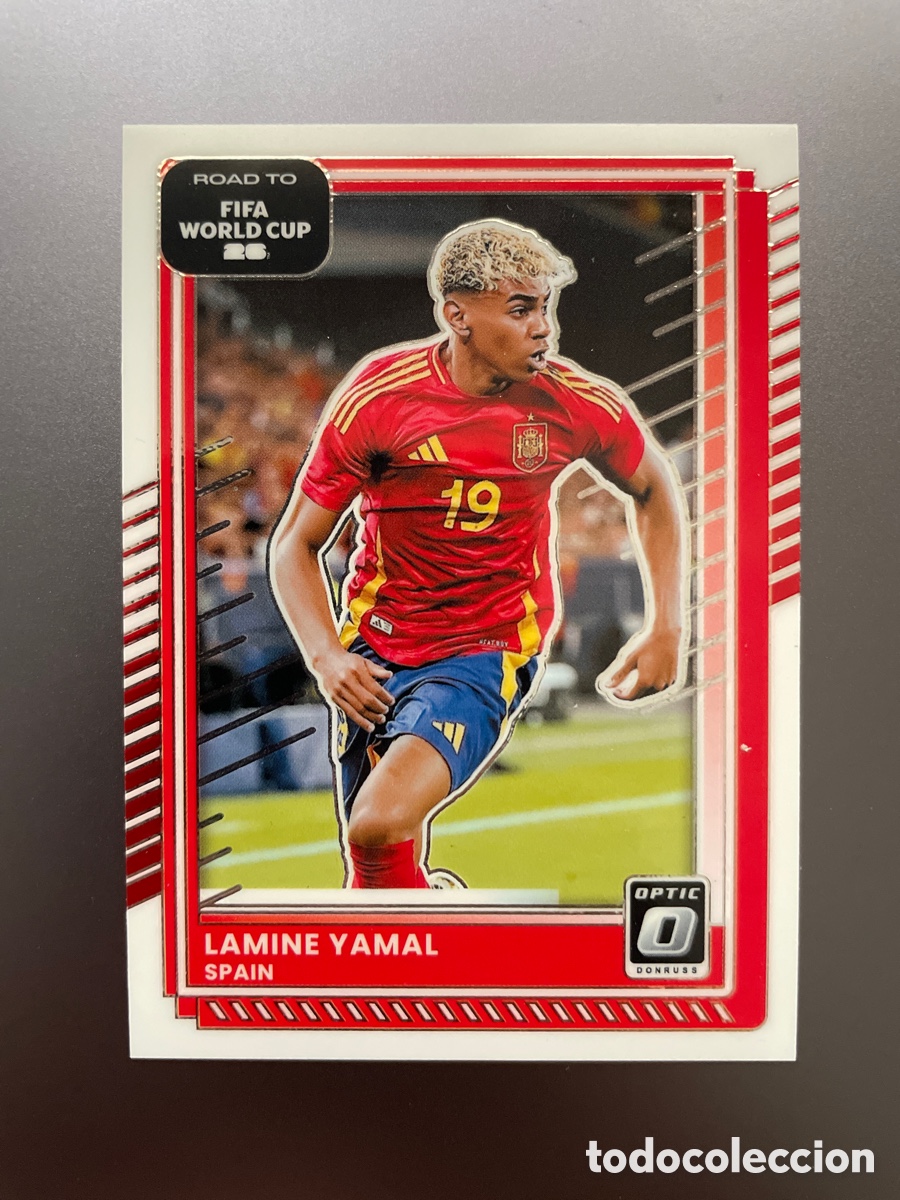 Cromos de f&uacute;tbol: Lamine Yamal 10 Optic Panini Donruss 2025-26 Road to FIFA world Cup 26 Espa&ntilde;a