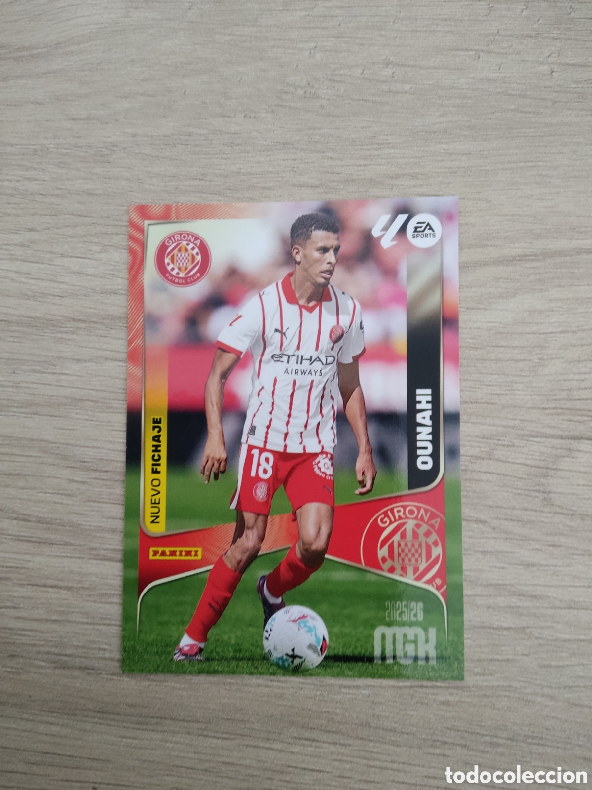 Cromos de f&uacute;tbol: 486 OUNAHI NUEVO FICHAJE GIRONA MEGACRACKS 2025 2026