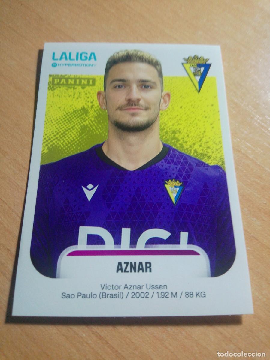 Cromos de f&uacute;tbol: 80 AZNAR DEL C&Aacute;DIZ 2&ordf; DIVISION HYPERMOTION 25 26 PANINI 2025 2026