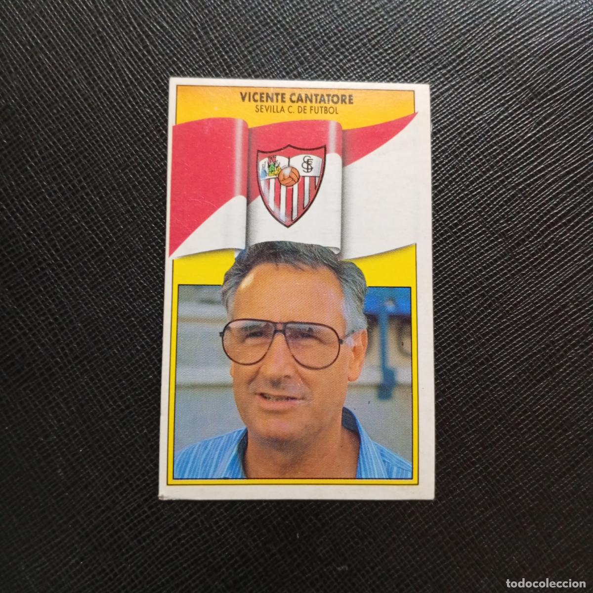 Cromos de f&uacute;tbol: VICENTE CANTATORE SEVILLA ESTE 1990 1991 CROMO FUTBOL LIGA 90 91 - DESPEGADO - A37 PG352