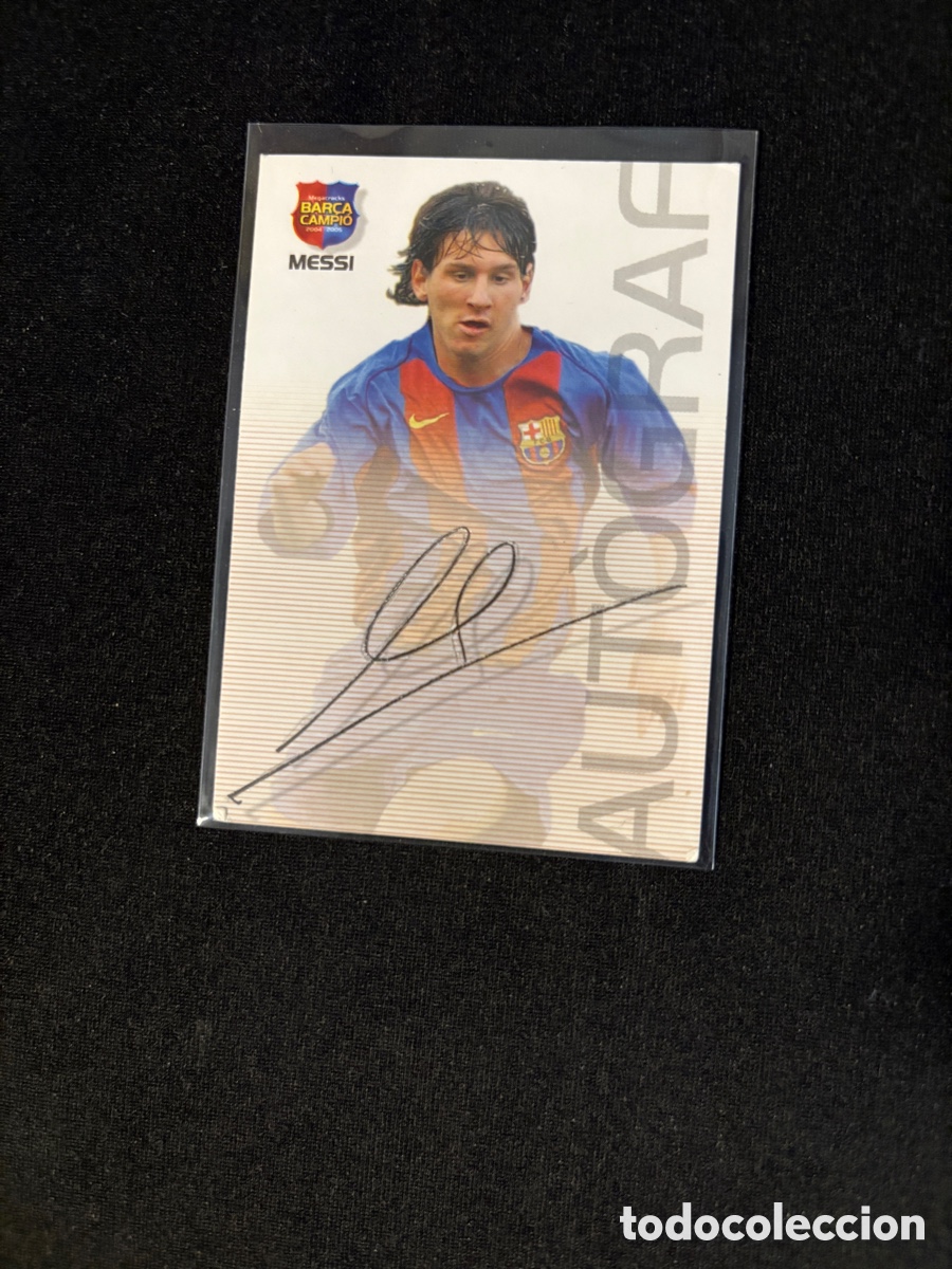 Cromos de f&uacute;tbol: MESSI 89 AUTOGRAFO MEGACRACKS 2004-2005 BAR&Ccedil;A CAMPIO CATAL&Aacute;N