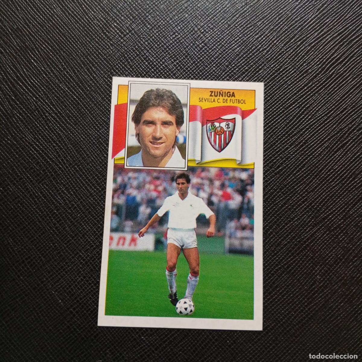 Cromos de f&uacute;tbol: ZU&Ntilde;IGA SEVILLA ESTE 1990 1991 CROMO FUTBOL LIGA 90 91 - DESPEGADO - A37 PG361 COLOCA