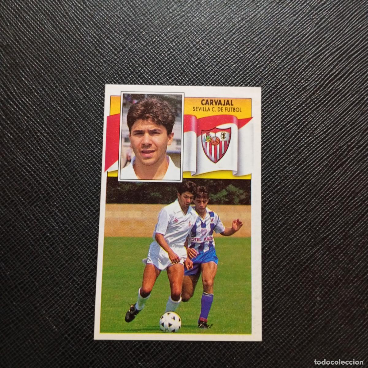 Cromos de f&uacute;tbol: CARVAJAL SEVILLA ESTE 1990 1991 CROMO FUTBOL LIGA 90 91 - DESPEGADO - A37 PG361