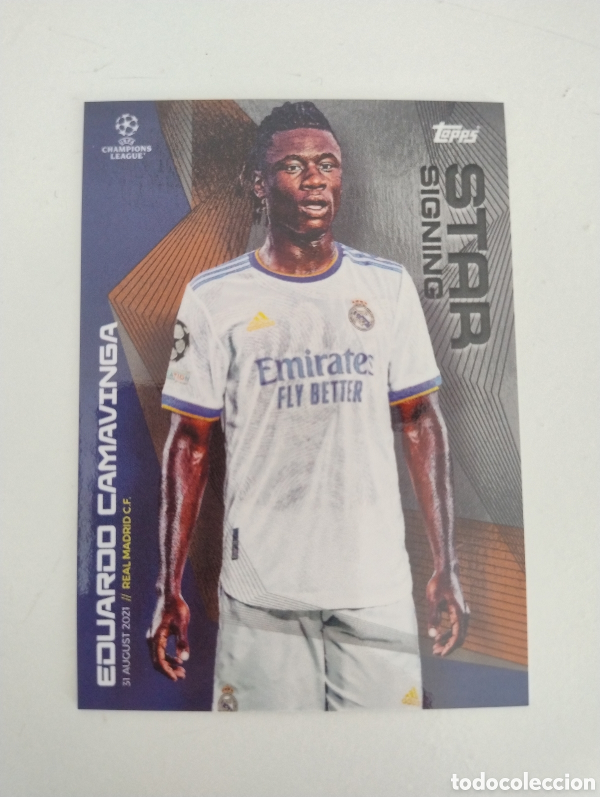 Cromos de f&uacute;tbol: Camavinga - Real Madrid - Topps Star Signing 2021