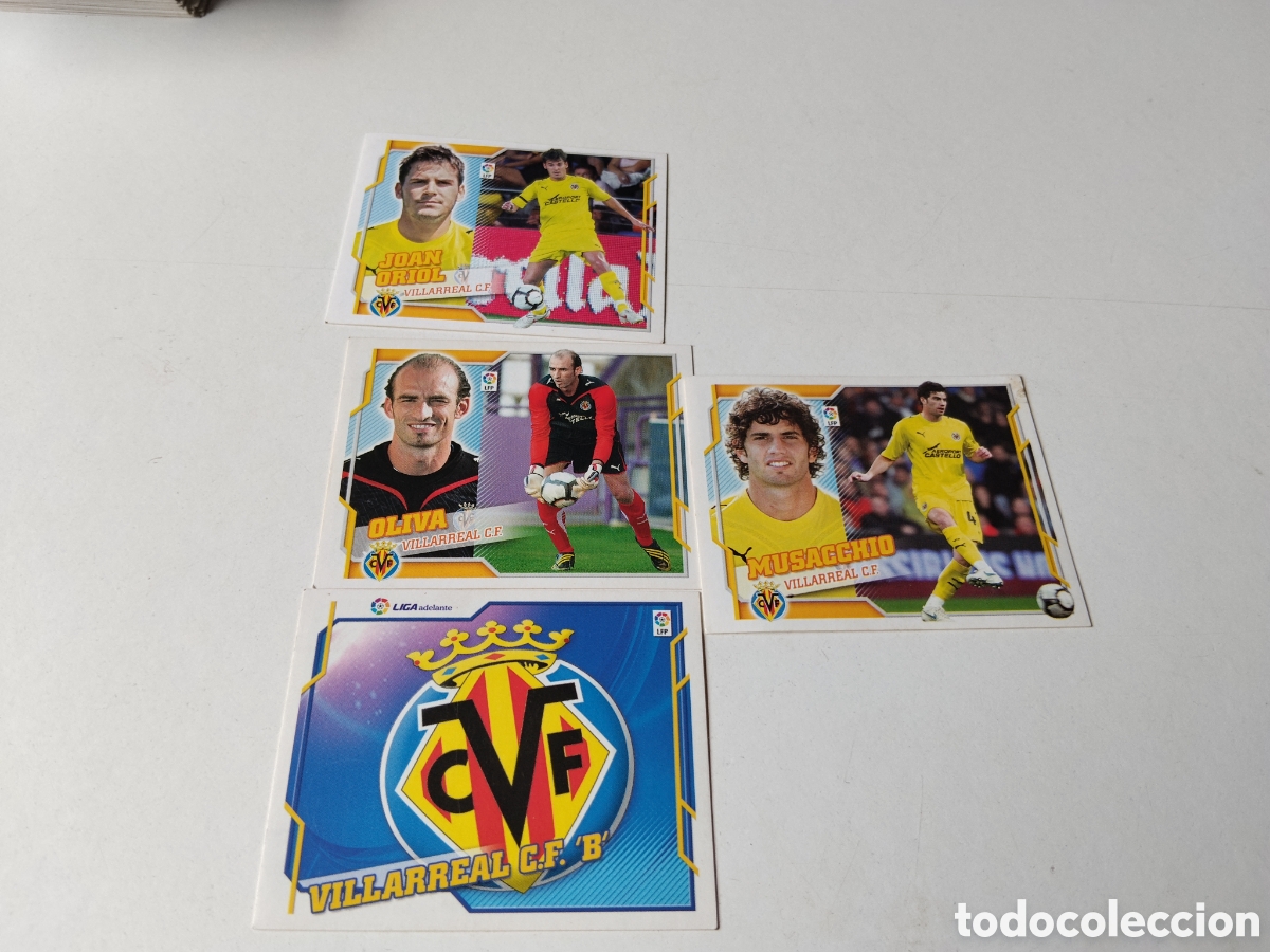 Cromos de f&uacute;tbol: 4 Cromos Villareal C.F 'B'