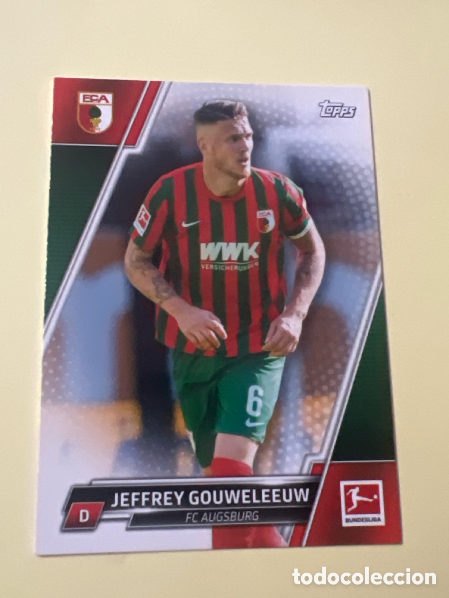 Cromos de Futebol: C9655. Topps Bundesliga F&uacute;tbol 2021/22 Tarjeta Nr. 6 Jeffrey Gouweleeuw