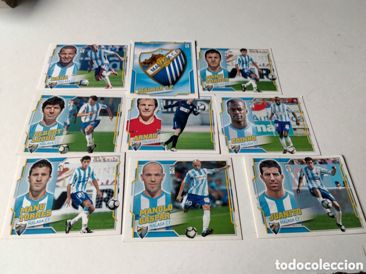 Cromos de f&uacute;tbol: 9 Cromos MALAGA C.F 2010-2011