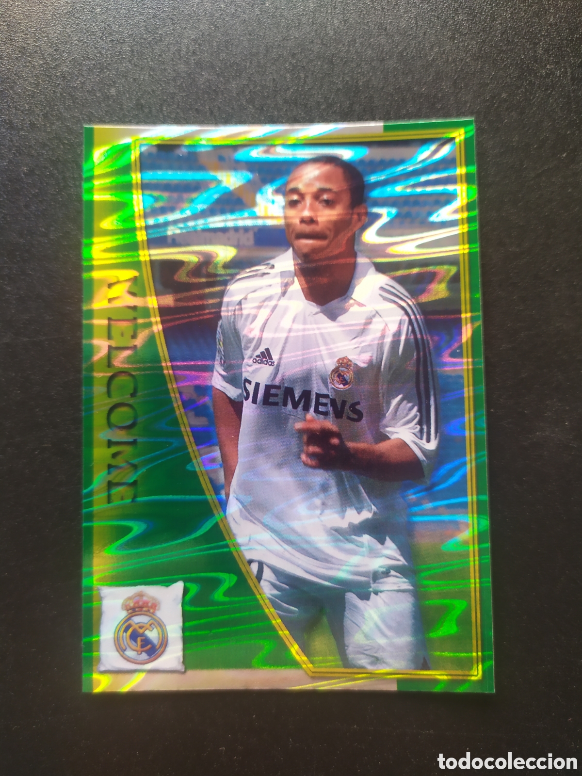 Cromos de f&uacute;tbol: Mundicromo fichas Liga 2005 2006 05 06 Robinho welcome brillo aguas n&deg; 595 Real Madrid