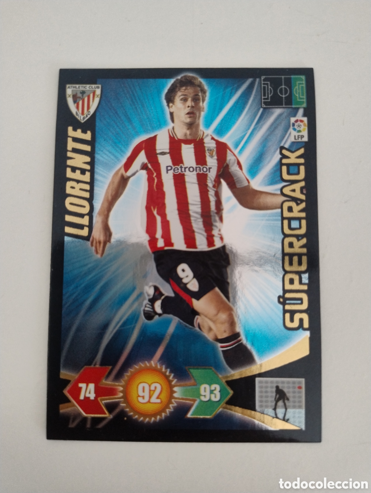Cromos de f&uacute;tbol: Llorente - Athletic Bilbao - Adrenalyn XL Liga 2009 - 2010 Supercrack