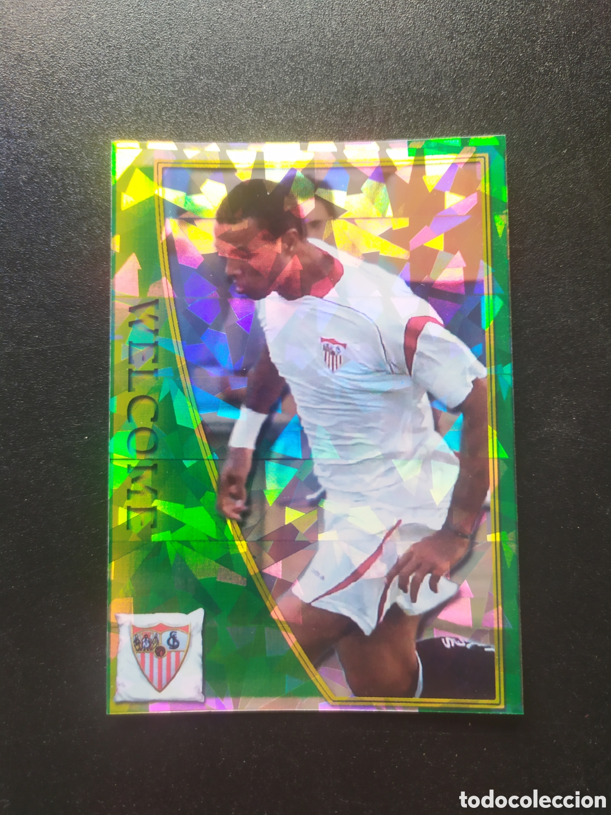 Cromos de f&uacute;tbol: Mundicromo fichas Liga 2005 2006 05 06 Luis Fabiano welcome brillo tri&aacute;ngulos n&deg; 598 Sevilla