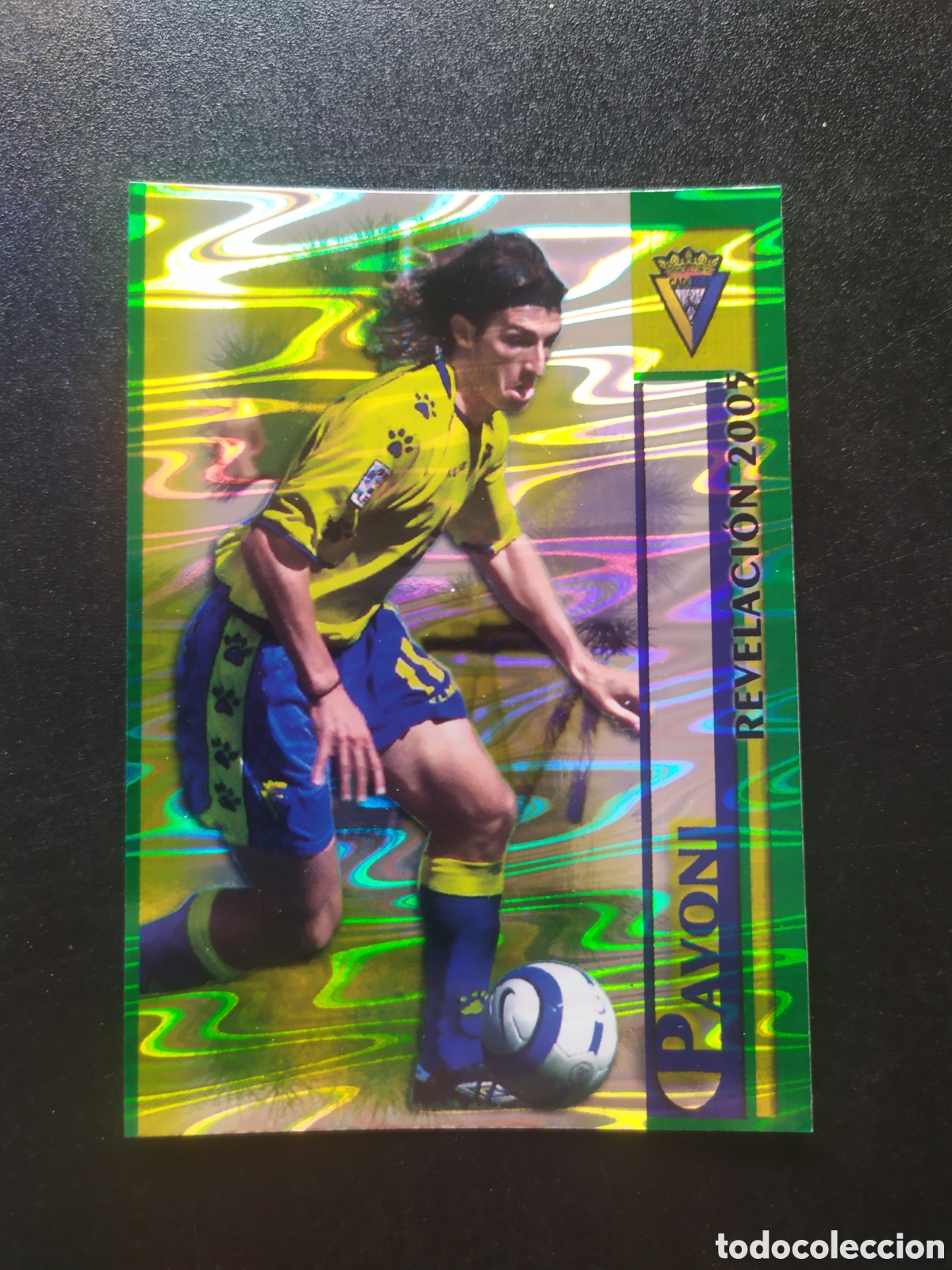 Cromos de f&uacute;tbol: Mundicromo fichas Liga 2005 2006 05 06 Pavoni brillo aguas n&deg; 485 C&aacute;diz