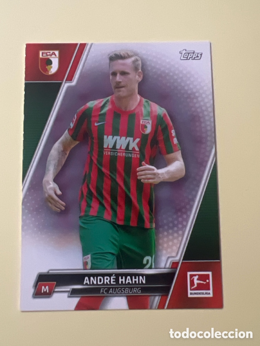 Cromos de f&uacute;tbol: C9664. 7 ANDRE HAHN AUGSBURG TOPPS BUNDESLIGA 2022