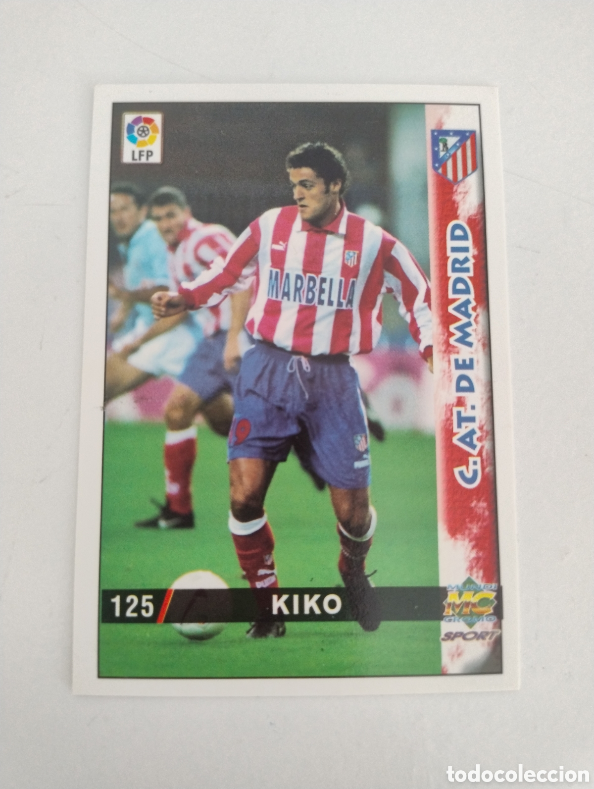 Cromos de f&uacute;tbol: 125 - Kiko - Atl&eacute;tico de Madrid - Mundicromo Liga 98 - 99