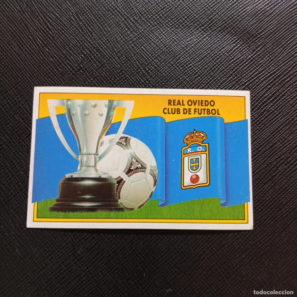 Cromos de f&uacute;tbol: ESCUDO OVIEDO ESTE 1990 1991 CROMO FUTBOL LIGA 90 91 - DESPEGADO - A37 PG370