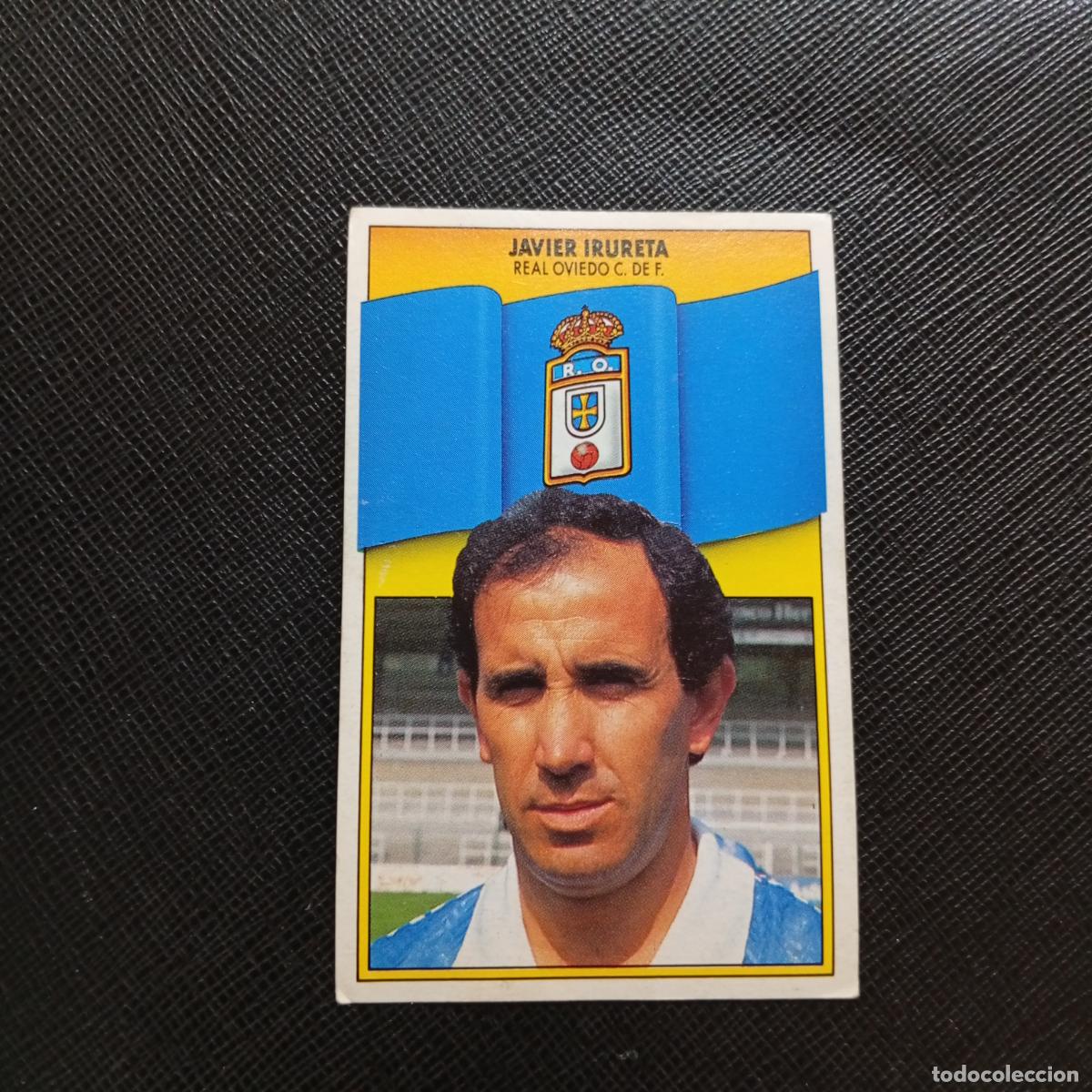 Cromos de f&uacute;tbol: JAVIER IRURETA OVIEDO ESTE 1990 1991 CROMO FUTBOL LIGA 90 91 - DESPEGADO - A37 PG370