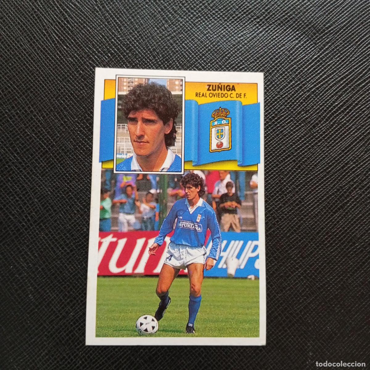 Cromos de f&uacute;tbol: ZU&Ntilde;IGA OVIEDO ESTE 1990 1991 CROMO FUTBOL LIGA 90 91 - DESPEGADO - A37 PG370