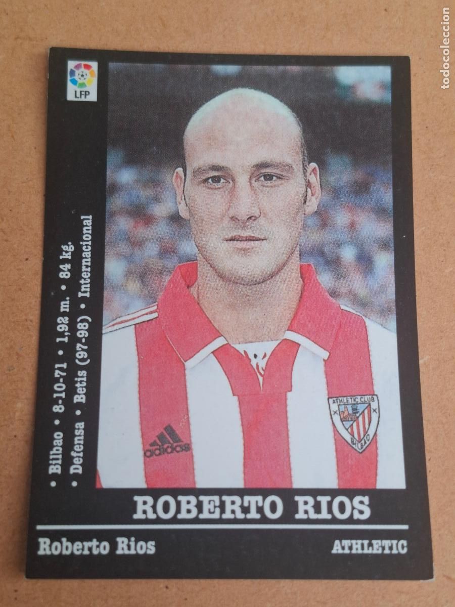 Figurine di Calcio: PANINI LIGA 2000 2001 00 01 - 176 ROBERTO RIOS - ATHLETIC CLUB ( NUNCA PEGADO )