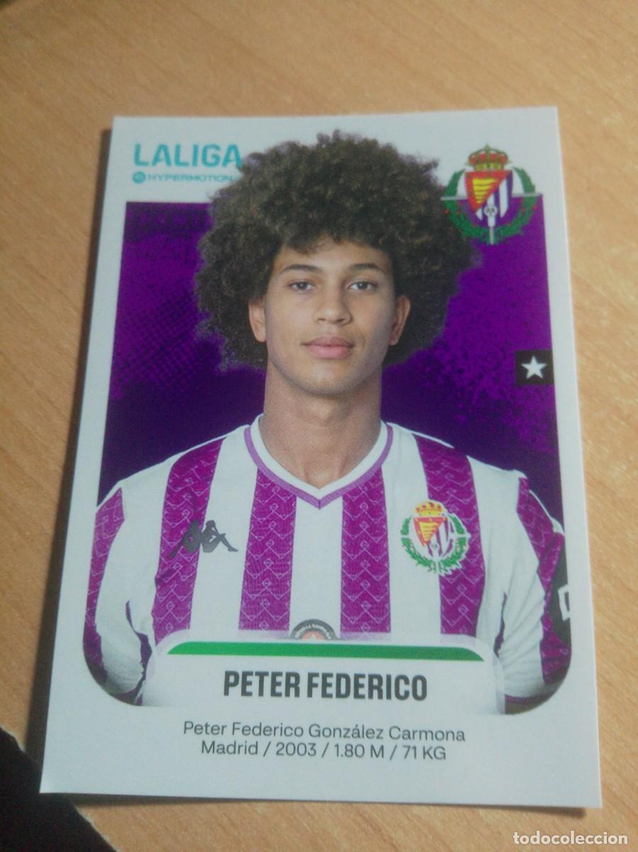 Cromos de f&uacute;tbol: 399 B PETER FEDERICO DEL VALLADOLIS 2&ordf; DIVISION HYPERMOTION 25 26 PANINI 2025 2026 NUEVO