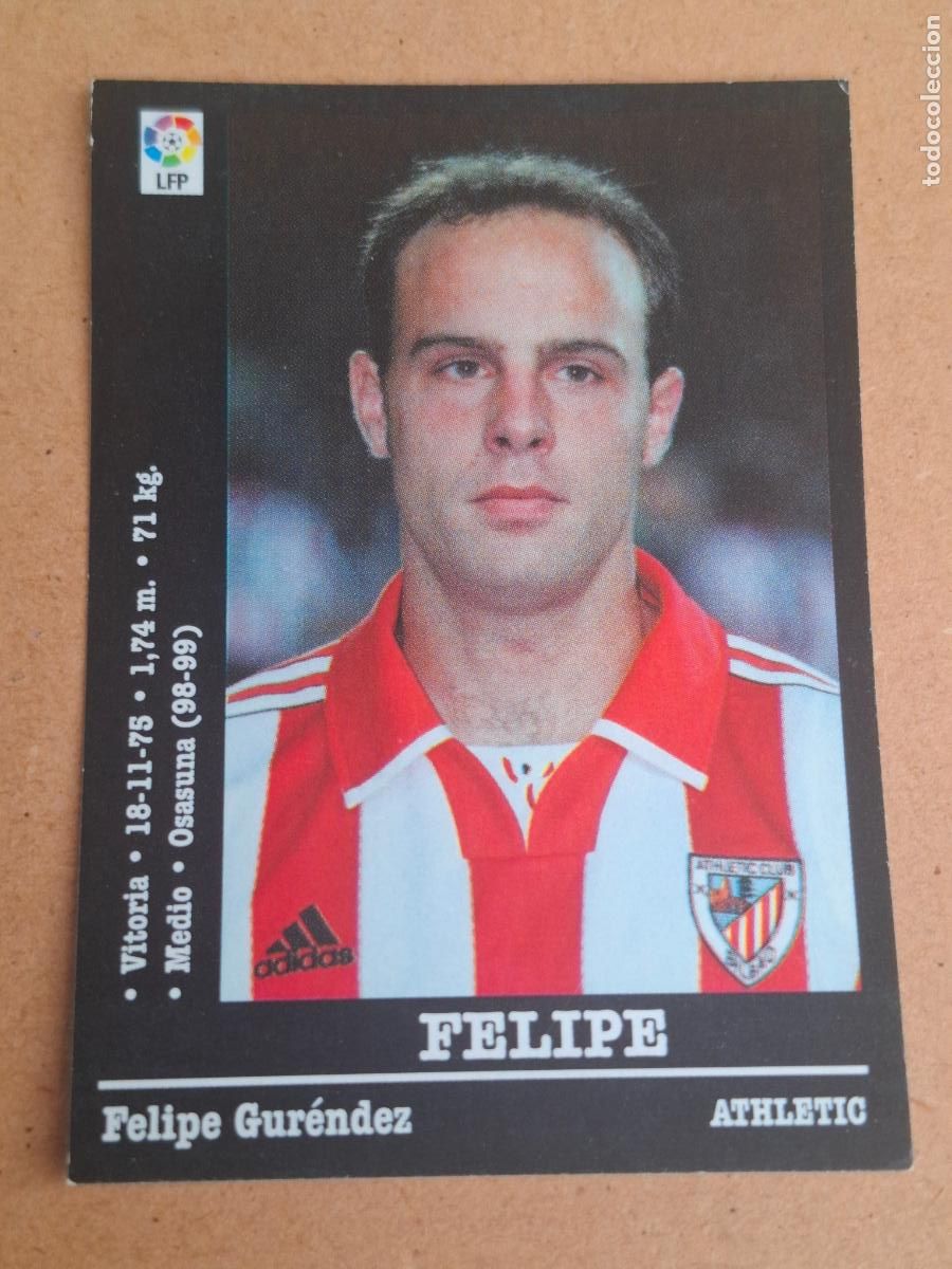 Cromos de f&uacute;tbol: PANINI LIGA 2000 2001 00 01 - 178 FELIPE - ATHLETIC CLUB ( NUNCA PEGADO )