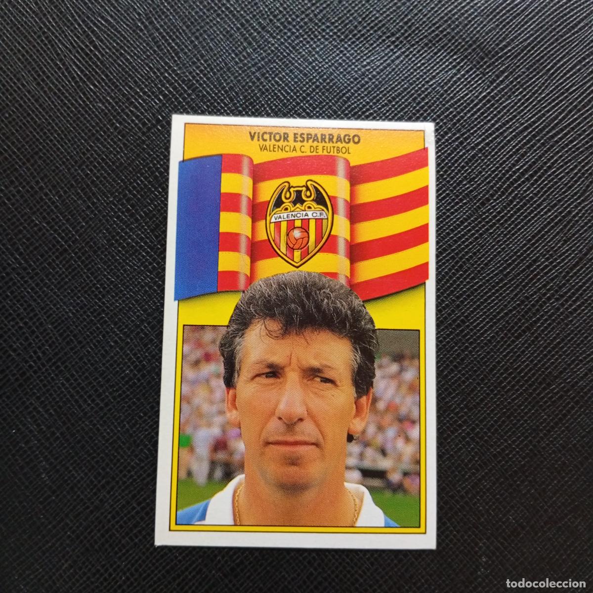 Cromos de f&uacute;tbol: VICTOR ESPARRAGO VALENCIA ESTE 1990 1991 CROMO FUTBOL LIGA 90 91 - DESPEGADO - A37 PG379
