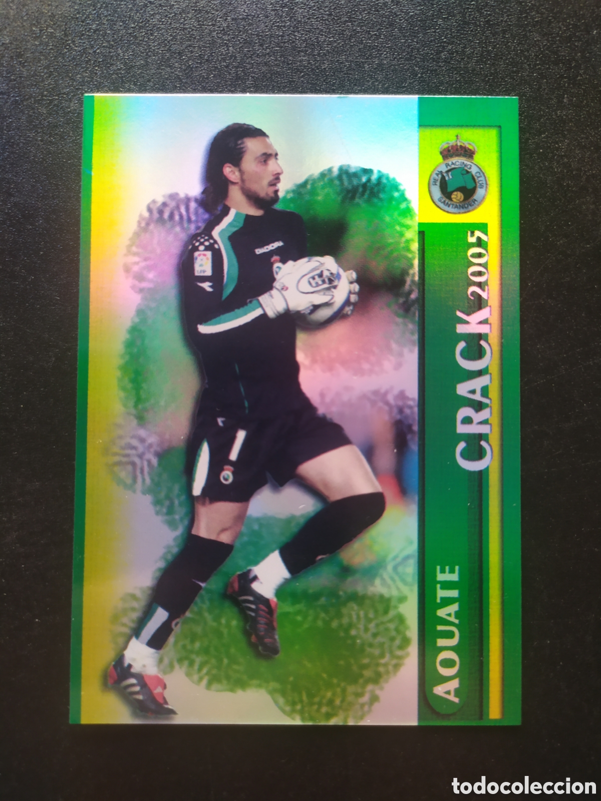 Cromos de f&uacute;tbol: Mundicromo fichas Liga 2005 2006 05 06 Aouate brillo liso n&deg; 430 Racing Santander