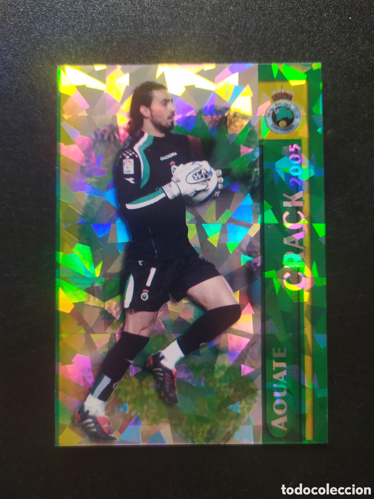 Cromos de f&uacute;tbol: Mundicromo fichas Liga 2005 2006 05 06 Aouate brillo triangulos n&deg; 430 Racing Santander