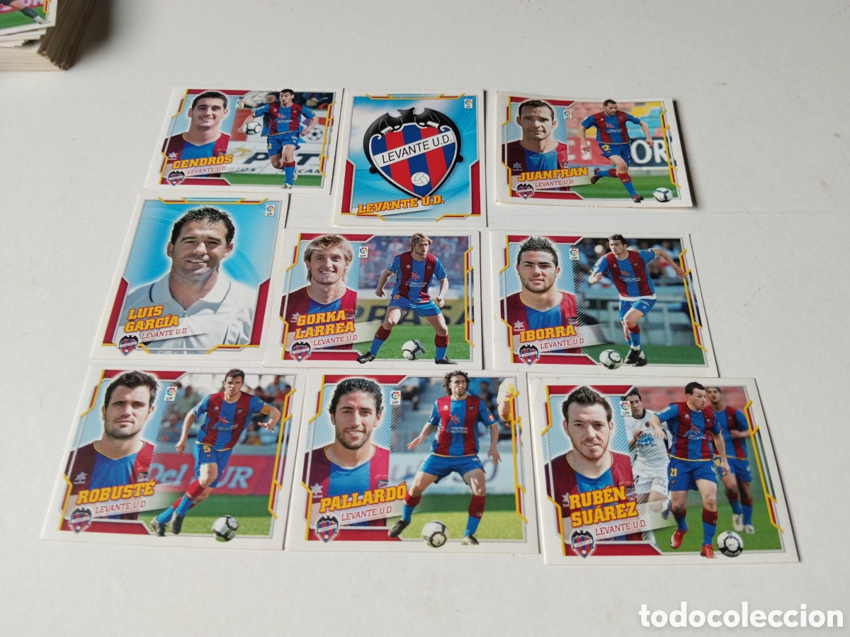 Cromos de f&uacute;tbol: 9 Cromos Levante U.D. 2010-2011