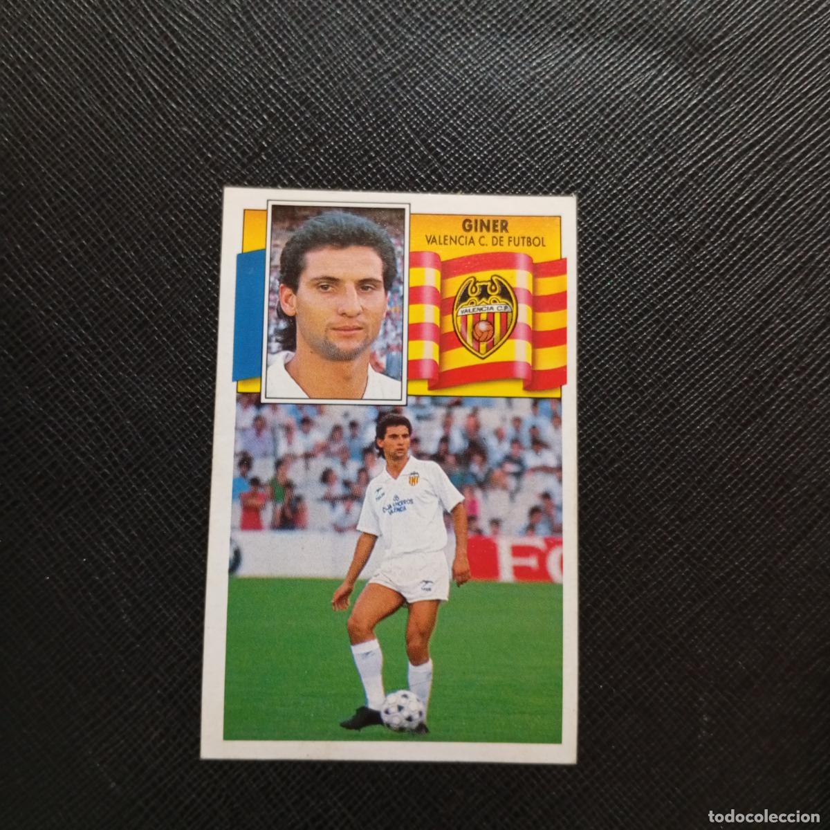 Cromos de f&uacute;tbol: GINER VALENCIA ESTE 1990 1991 CROMO FUTBOL LIGA 90 91 - DESPEGADO - A37 PG379