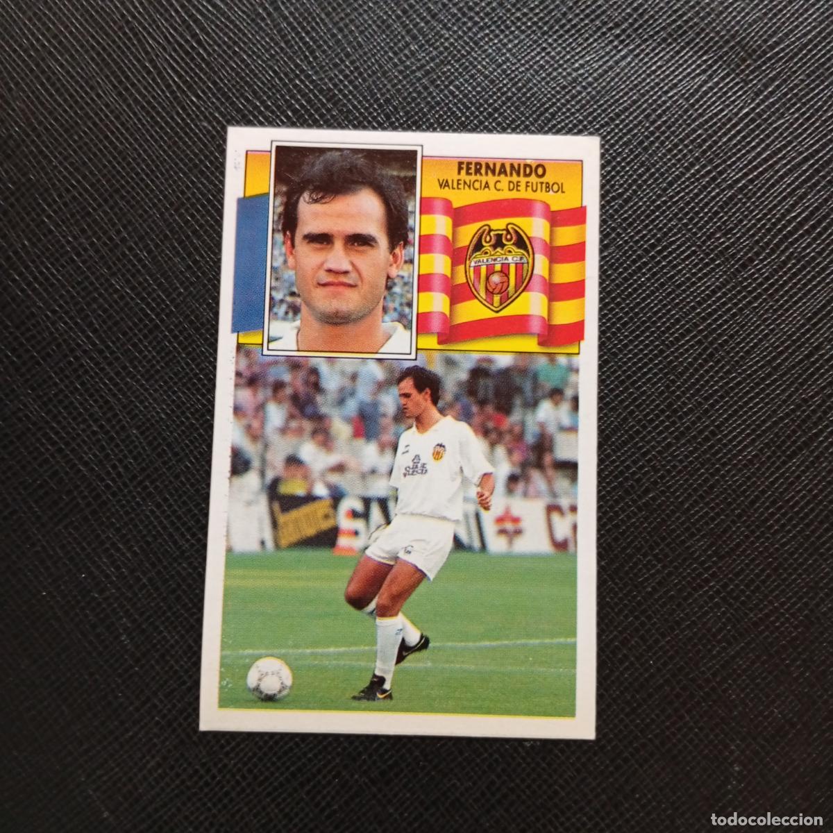 Cromos de f&uacute;tbol: FERNANDO VALENCIA ESTE 1990 1991 CROMO FUTBOL LIGA 90 91 - DESPEGADO - A37 PG379