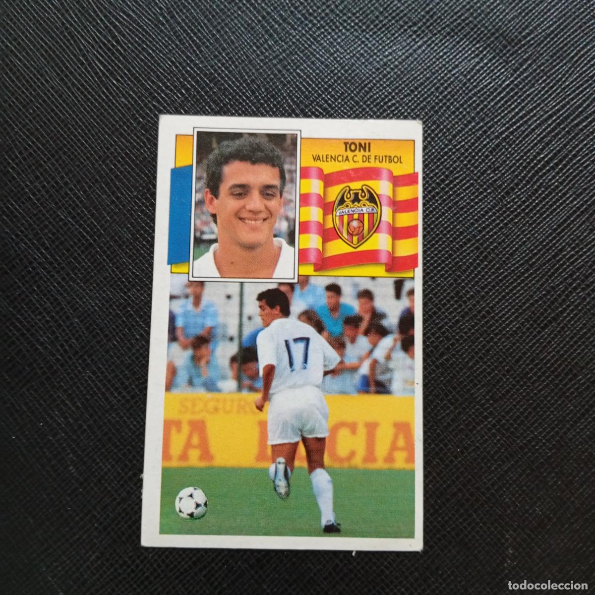 Cromos de f&uacute;tbol: TONI VALENCIA ESTE 1990 1991 CROMO FUTBOL LIGA 90 91 - DESPEGADO - A37 PG379