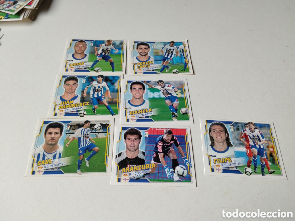 Cartes &agrave; collectionner de Football: 7 Cromos R.C. DEPORTIVO 2010-2011