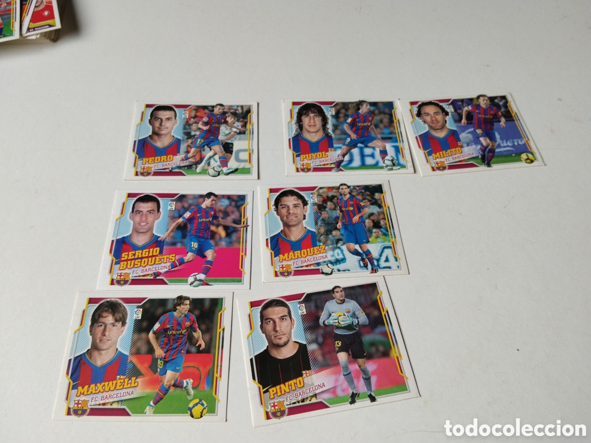Cromos de f&uacute;tbol: 6 Cromos F.C Barcelona 2010-2011