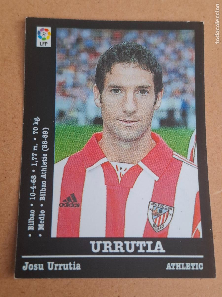 Cromos de Futebol: PANINI LIGA 2000 2001 00 01 - 179 URRUTIA - ATHLETIC CLUB ( NUNCA PEGADO )