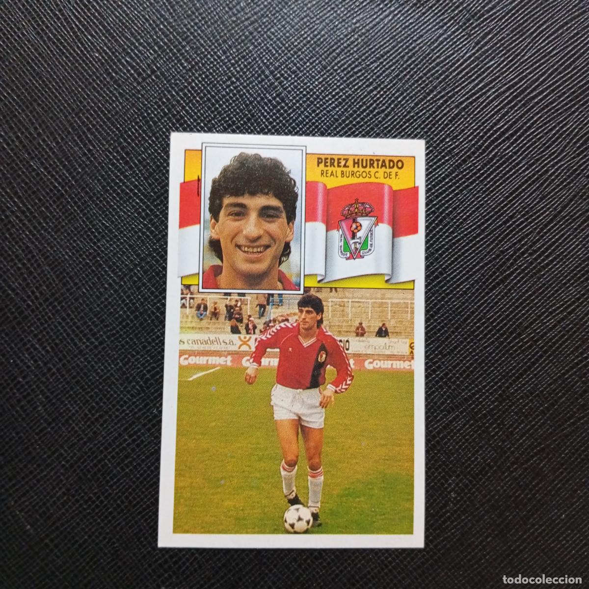 Fu&szlig;ball-Sticker: PEREZ HURTADO BURGOS ESTE 1990 1991 CROMO FUTBOL LIGA 90 91 - DESPEGADO - A37 PG433