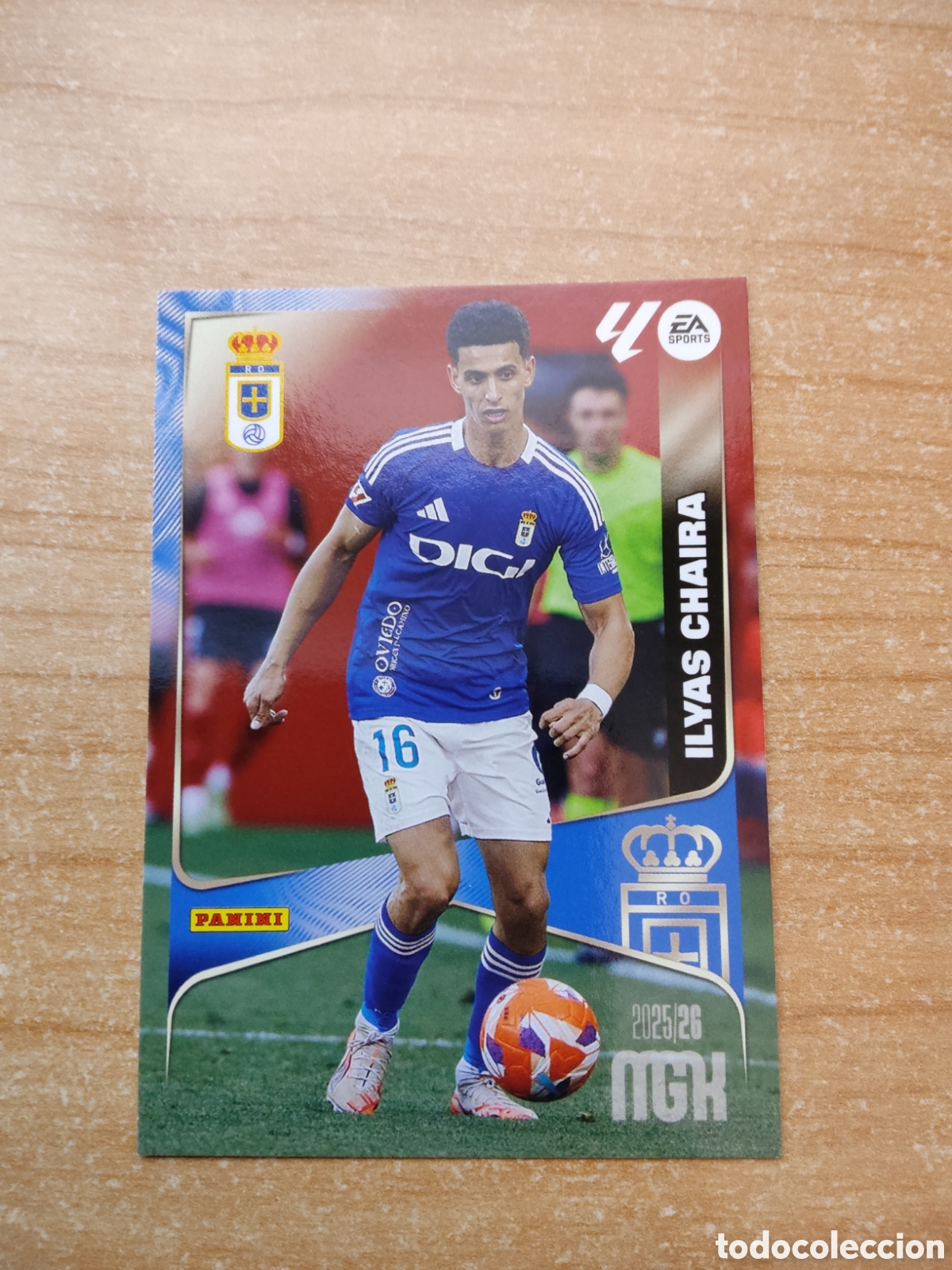 Cromos de f&uacute;tbol: 286 ILYAS CHAIRA REAL OVIEDO MEGACRACKS 2025 2026