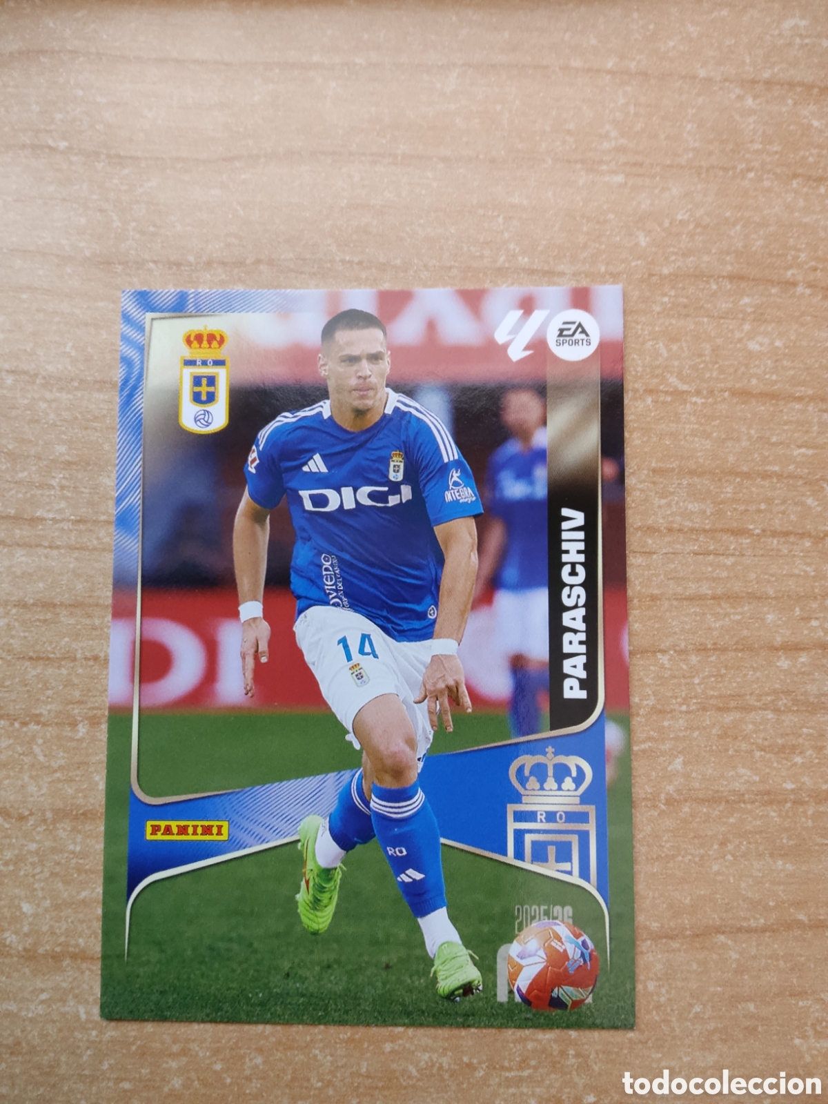 Cromos de f&uacute;tbol: 287 PARASCHIV REAL OVIEDO MEGACRACKS 2025 2026