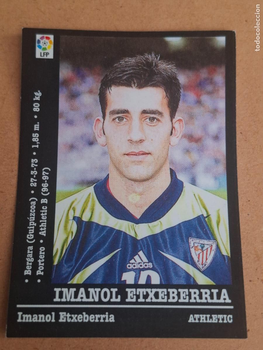 Cromos de f&uacute;tbol: PANINI LIGA 2000 2001 00 01 - 187 IMANOL ETXEBERRIA - ATHLETIC CLUB ( NUNCA PEGADO )