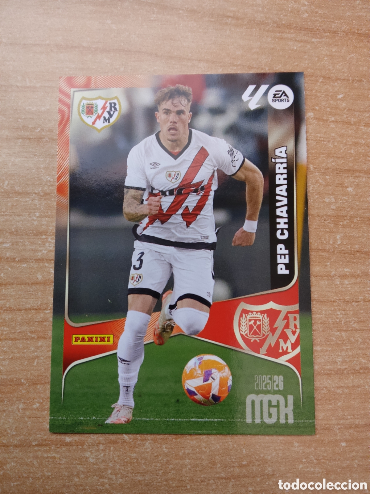 Cromos de f&uacute;tbol: 296 PEP CHAVARRIA RAYO VALLECANO MEGACRACKS 2025 2026