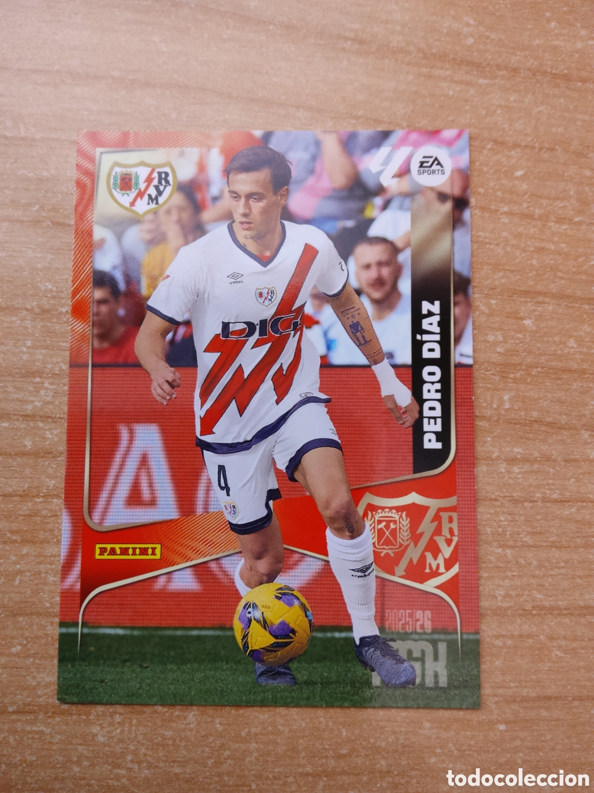 Cromos de f&uacute;tbol: 298 PEDRO DIAZ RAYO VALLECANO MEGACRACKS 2025 2026